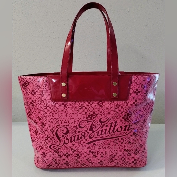 Louis Vuitton Takashi Murakami Cosmic Blossom Vinyl Tote - Picture 14 of 14